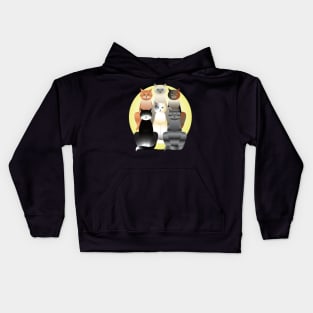 Cats of many colors Kids Hoodie